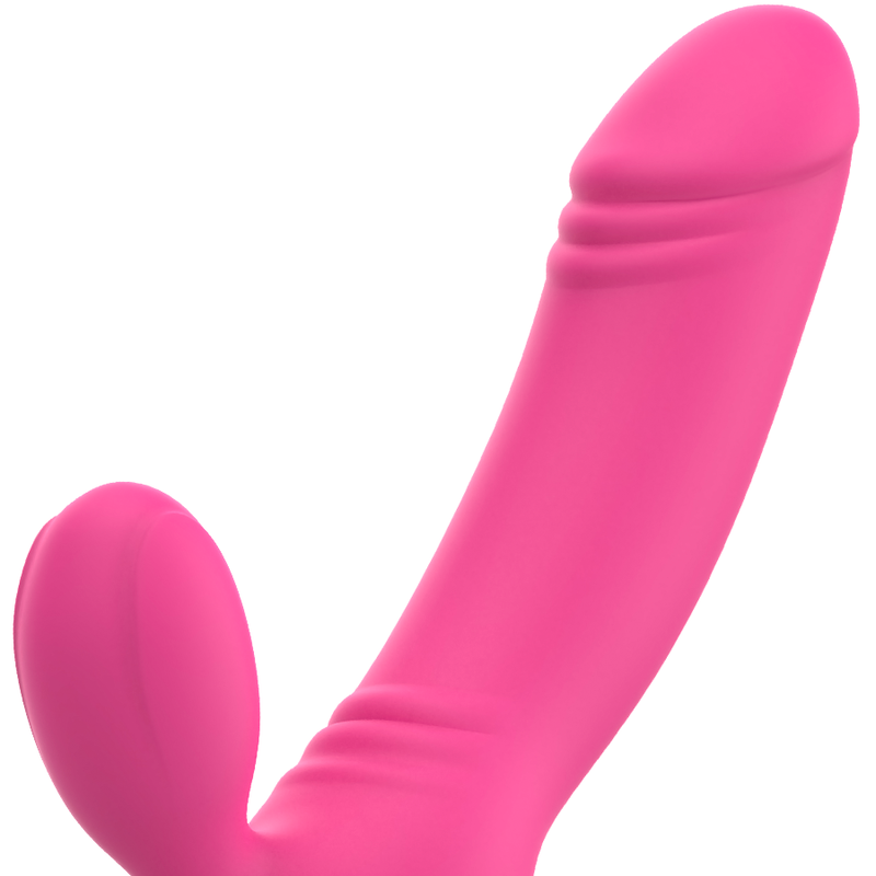 OHMAMA BIX Dubbelt Stimulering Vibrator i rosa