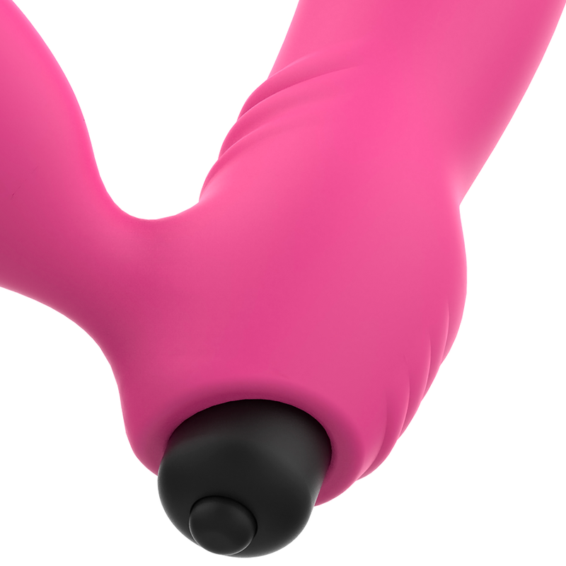 OHMAMA BIX Dubbelt Stimulering Vibrator i rosa