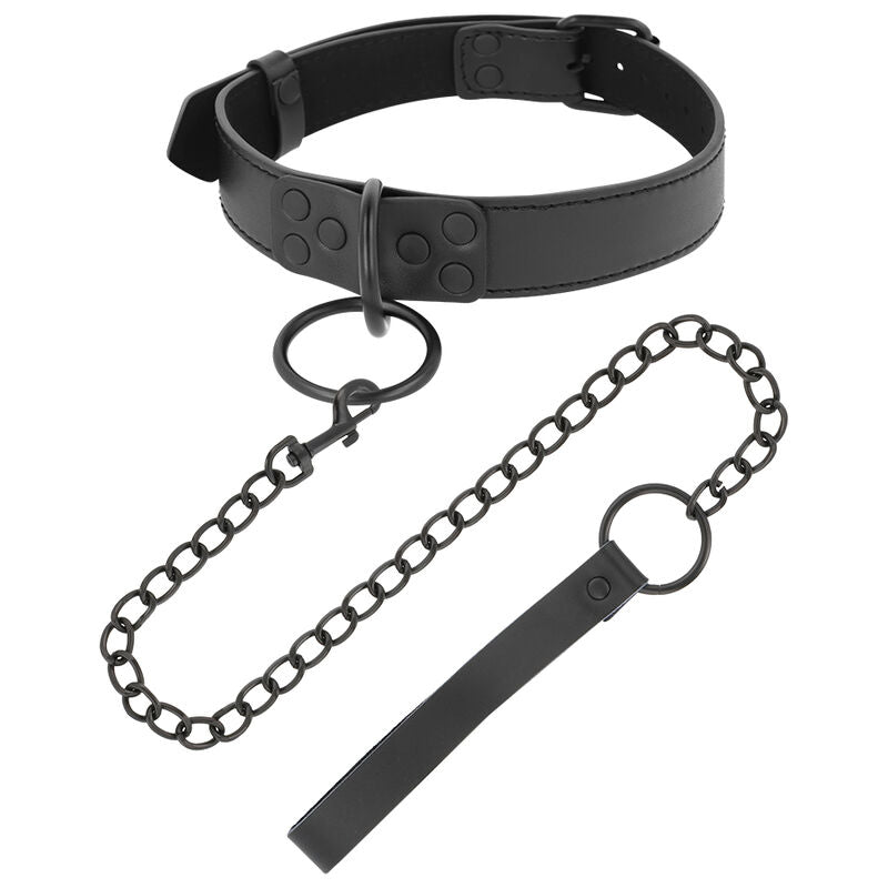 Svart halsband med kedja från DARKNESS