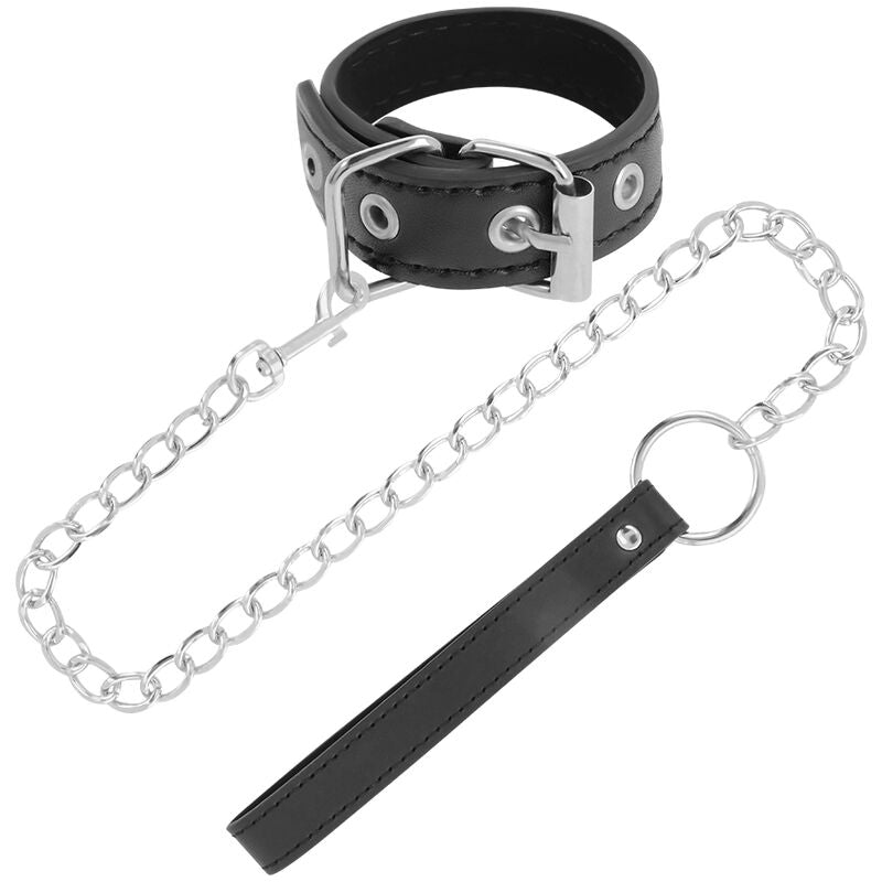 DARKNESS penisring med rem för BDSM