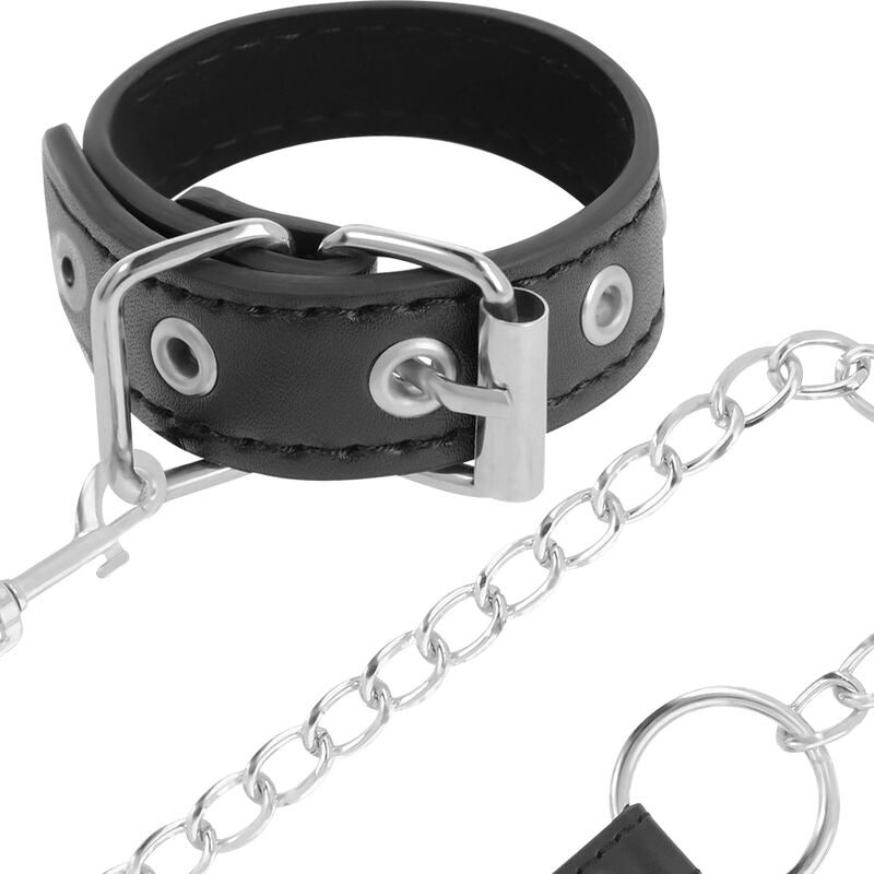 DARKNESS penisring med rem för BDSM