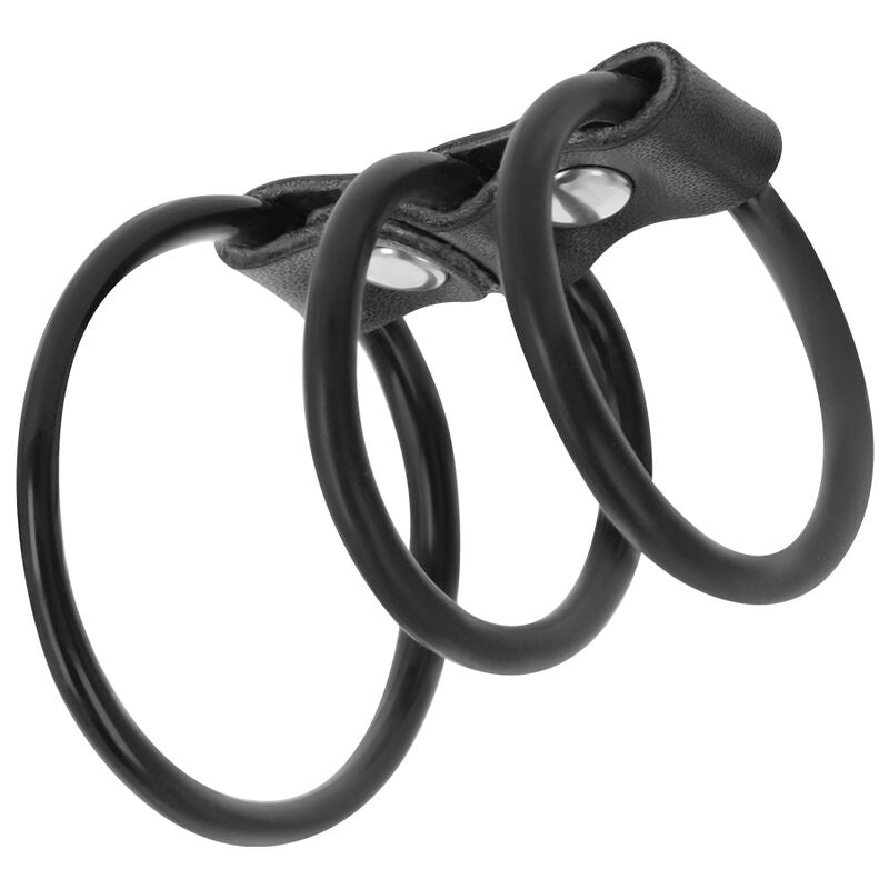 Set med 3 flexibla penisringar från DARKNESS