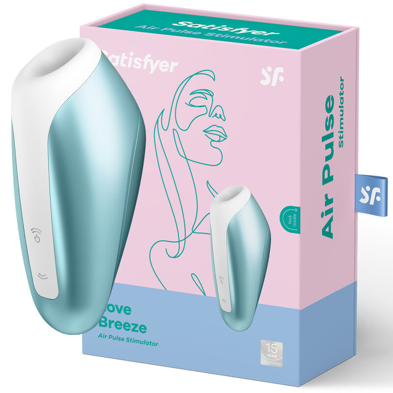 SATISFYER LOVE BREEZE SUCTIONER i isblått