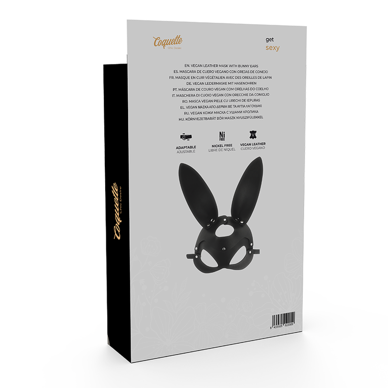 COQUETTE CHIC DESIRE - Vegansk lädermask med kaninöron