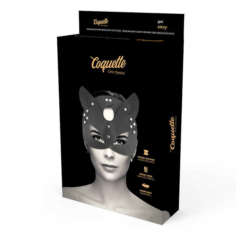 COQUETTE CHIC DESIRE - Vegansk lädermask med kaninöron
