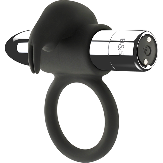 BLACK&SILVER Burton återladdningsbar ring med 10 vibrationslägen