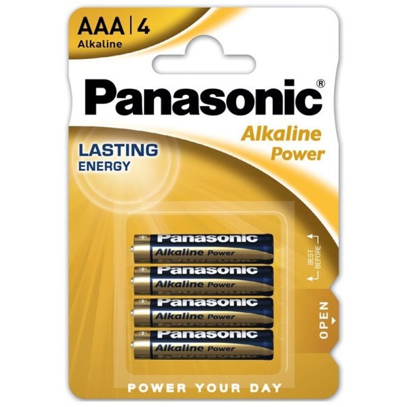 PANASONIC BRONZEBATTERI AAA LR03 4U