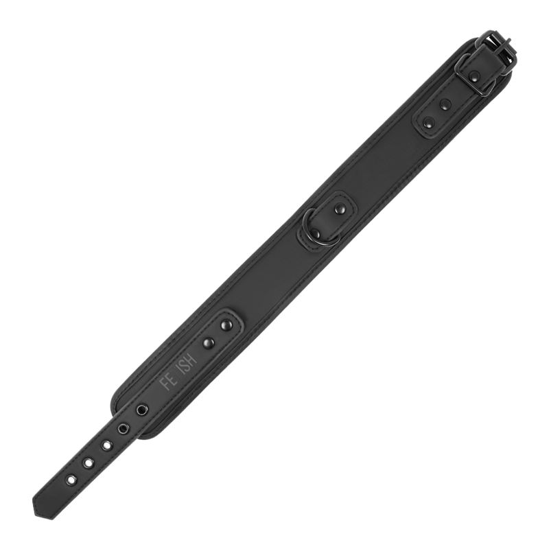 FETISH SUBMISSIVE kedjehalsband med nopren och nickelfri metall