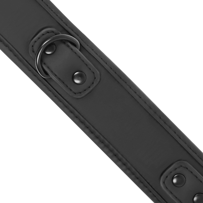 FETISH SUBMISSIVE kedjehalsband med nopren och nickelfri metall