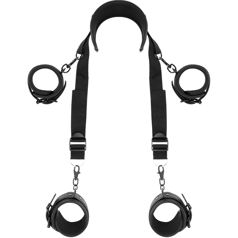 FETISH SUBMISSIVE - MASTER POSITION MED 4 NOPRENE-LINERADE HANDKUFFAR