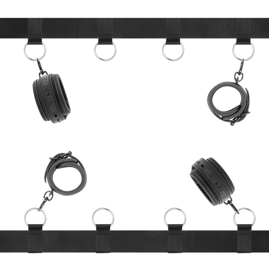 FETISH SUBMISSIVE - LYXIGA SÄNGBAND MED NOPRENE FODER