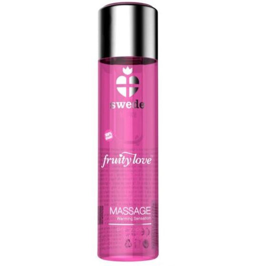 SWEDE Fruity Love värmande massageolja med doft av pink grapefruit och mango 60 ml