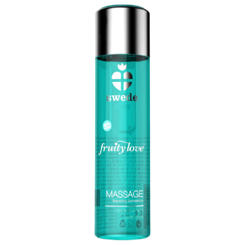 SWEDE Fruity Love värmande massageolja svartvinbär och lime 120 ml