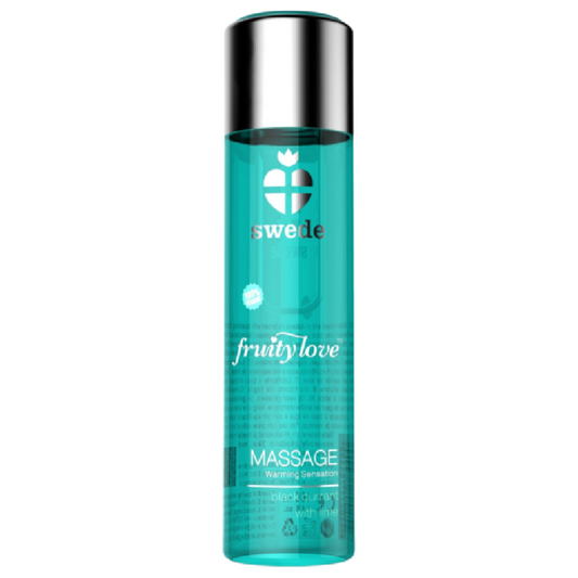 SWEDE Fruity Love värmande massageolja svartvinbär och lime 120 ml