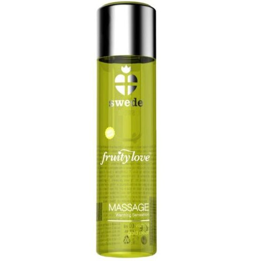 SWEDE Fruity Love värmande massageolja vanilj och gul päron 60 ml