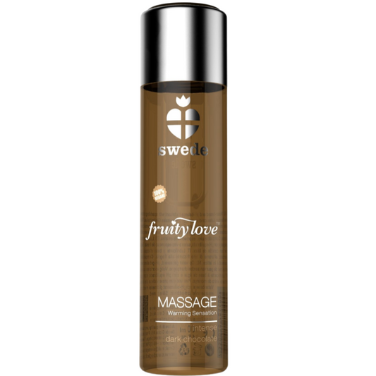 SWEDE Fruity Love värmande massageolja intensiv mörk choklad 120 ml
