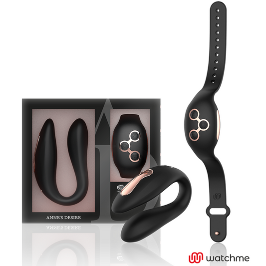 ANNE'S DESIRE DUAL vibrator i svart och guld