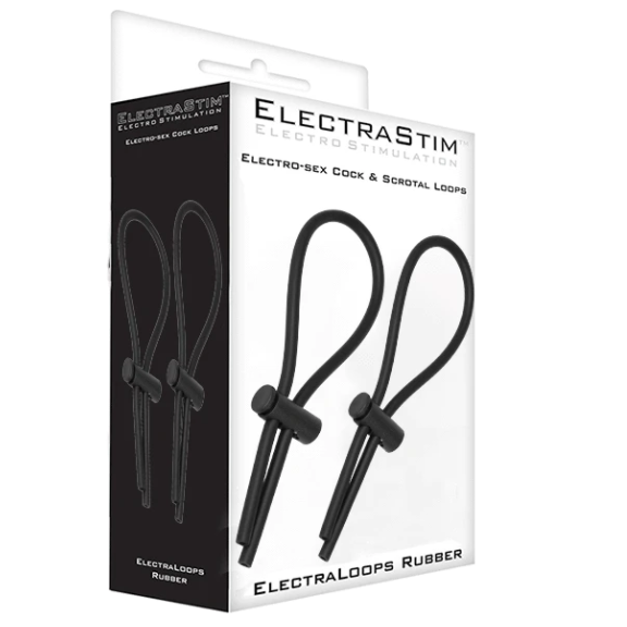 ELECTRASTIM justerbara gummiloopar för penis och pung