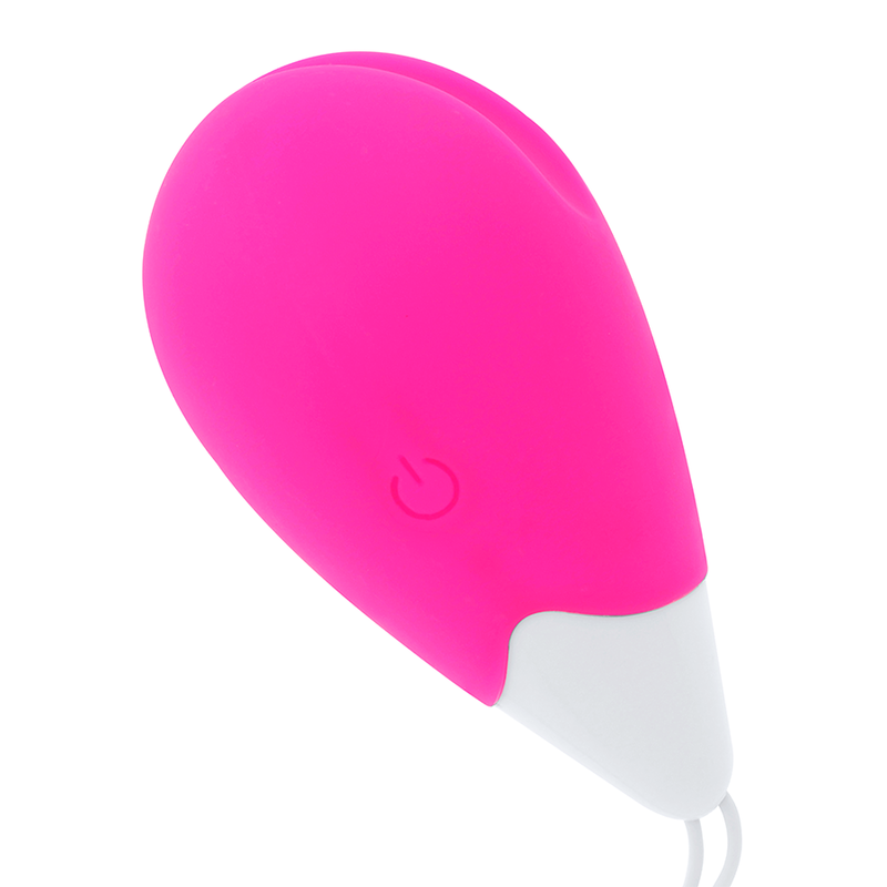 OHMAMA texturerat vibrerande ägg rosa och vitt