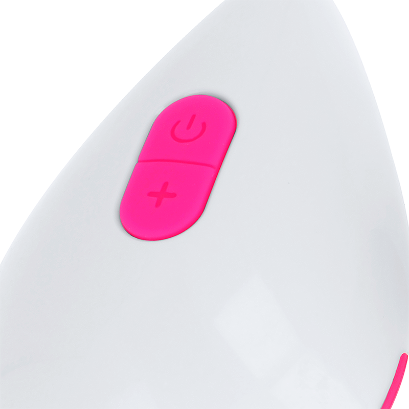 OHMAMA texturerat vibrerande ägg rosa och vitt