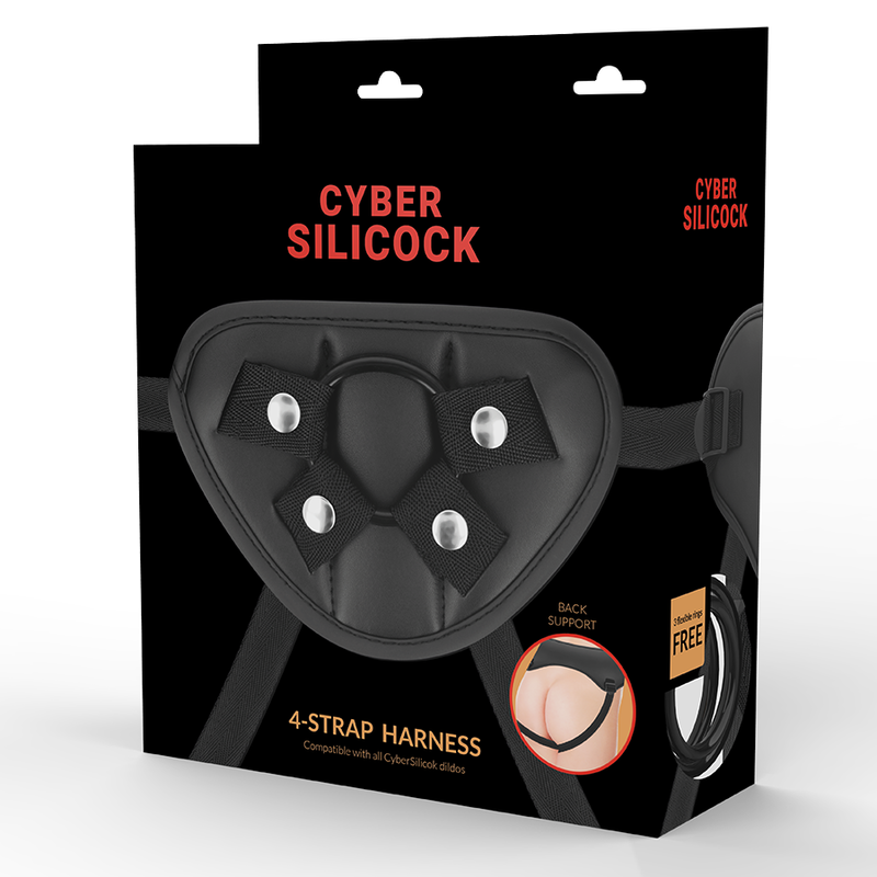 CYBER SILICOCK - STRAP-ON SÄNGHARNES MED 3 RINGAR