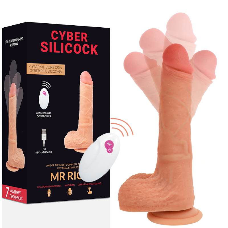 Cyber Silicock Mr Rick med fjärrkontroll, realistisk sexleksak