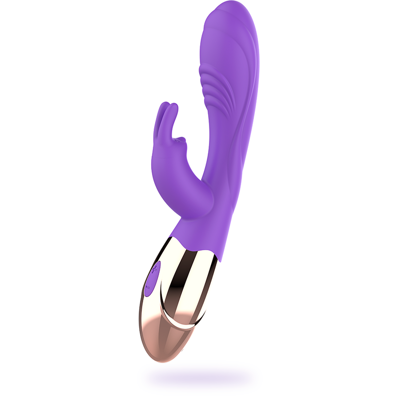 Womanvibe Viora silikonvibrator i guld och ljuslila