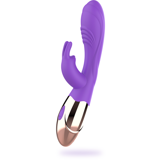 Womanvibe Viora silikonvibrator i guld och ljuslila