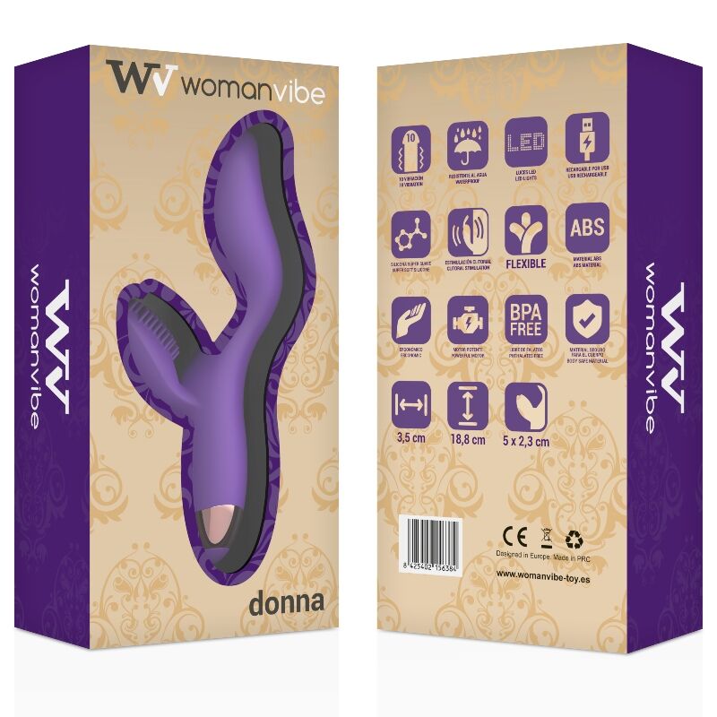 Womanvibe Donna återladdningsbar silikonvibrator