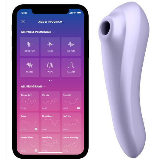 Satisfyer DUAL PLEASURE Air Pulse Vibrator i mauve