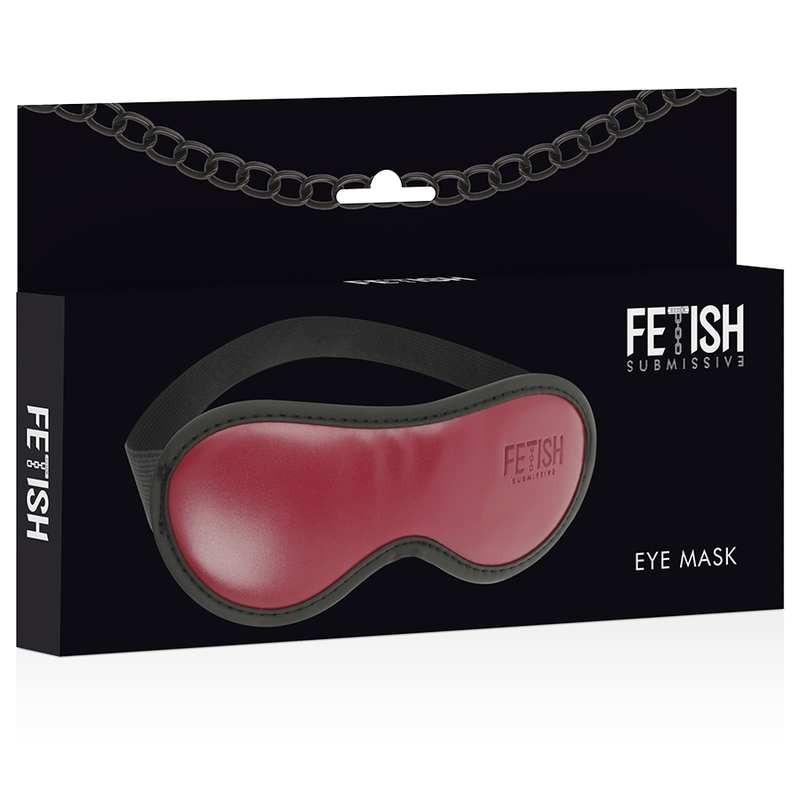 FETISH SUBMISSIVE DARK ROOM - VEGANLÄDERMASK MED NEOPRENFODER