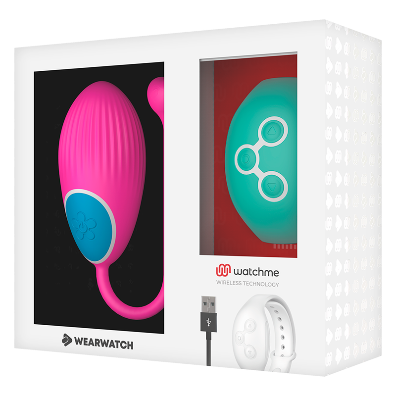 WEARWATCH - WATCHME TEKNOLOGI FJÄRRKONTROLL ÄGG FUCHSIA / HAVSVATTEN