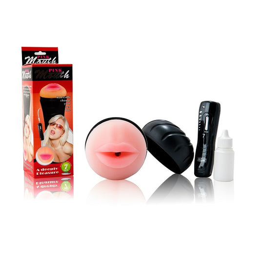 BAILE munmasturbator med vibrator och 7 rytmer