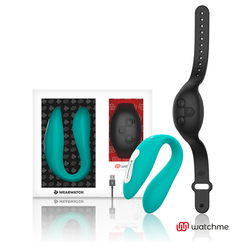WEARWATCH Dual Technology Vibrator i aquamarine och jet