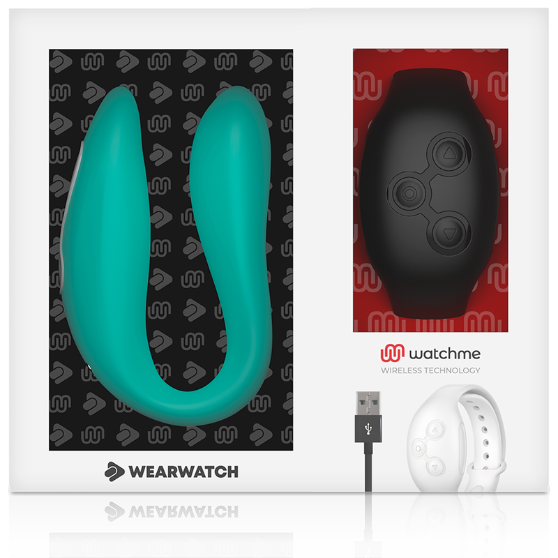 WEARWATCH Dual Technology Vibrator i aquamarine och jet