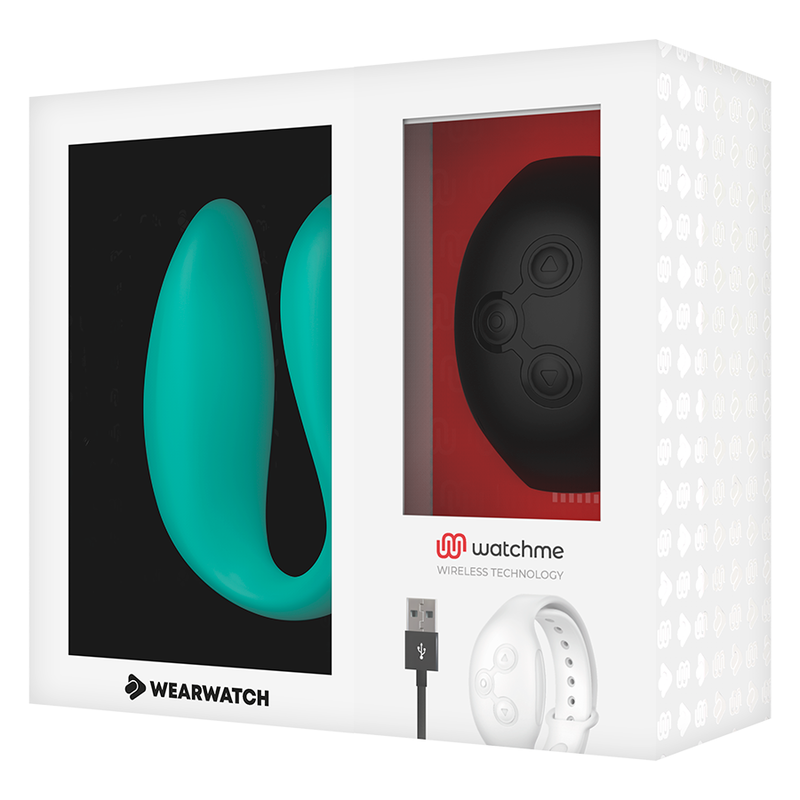 WEARWATCH Dual Technology Vibrator i aquamarine och jet