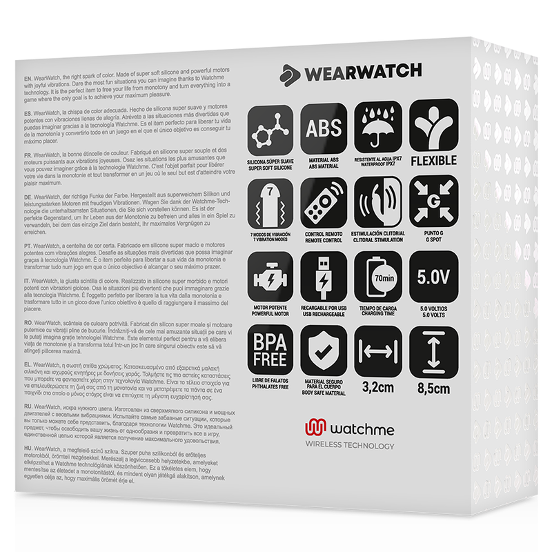 WEARWATCH Dual Technology Vibrator i aquamarine och jet