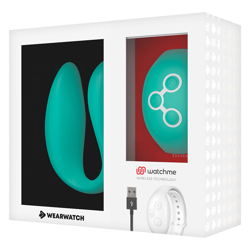 WEARWATCH DUAL ljust grön vibrator med WATCHME teknologi