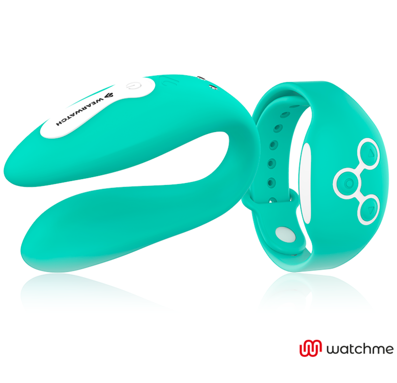 WEARWATCH DUAL ljust grön vibrator med WATCHME teknologi