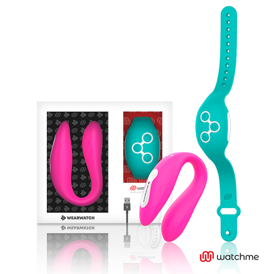 WEARWATCH Dual Technology WatchMe Vibrator i fuchsia och havsvatten