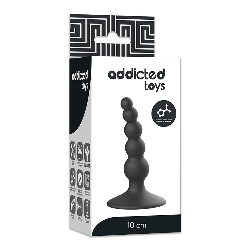ADDICTED TOYS analplugg 10 cm svart