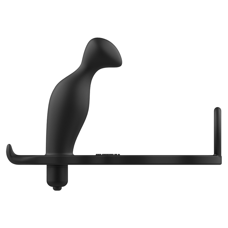 ADDICTED TOYS - ANAL PLUG MED SVART SILIKONRING 12 CM