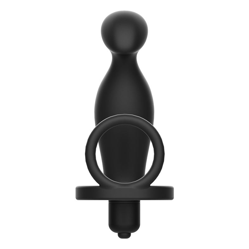 ADDICTED TOYS - ANAL PLUG MED SVART SILIKONRING 12 CM