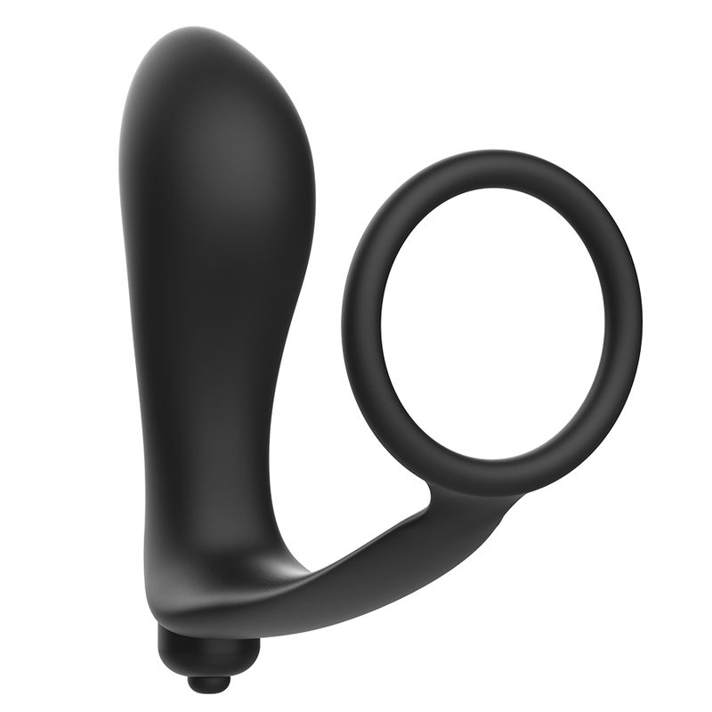 Vibrerande analplugg med penisring från ADDICTED TOYS