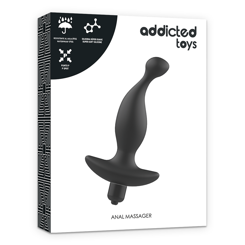 ADDICTED TOYS anal massager med svart vibration