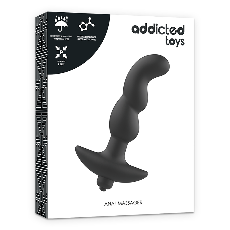 ADDICTED TOYS anal massager med svart vibration
