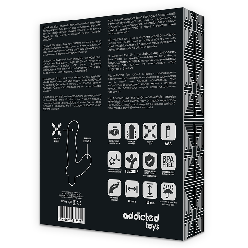 ADDICTED TOYS P-SPOT VIBE silikon prostata anal stimulator